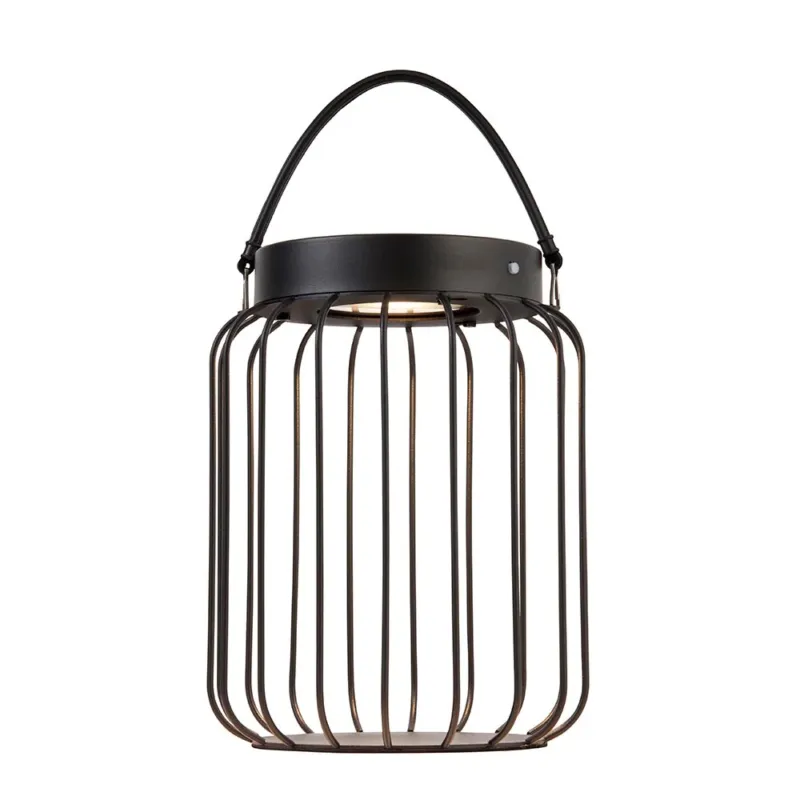 Tani Lampa stołowa zewnętrzna metalowa czarna LED 27cm 106477 z serii TROPIC - Endon Lighting