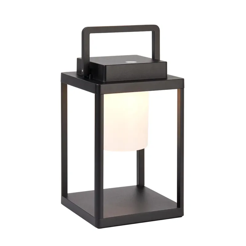 Super okazja Lampa stołowa zewnętrzna aluminiowa czarna 24cm 106801 z serii Voyage - Endon Lighting