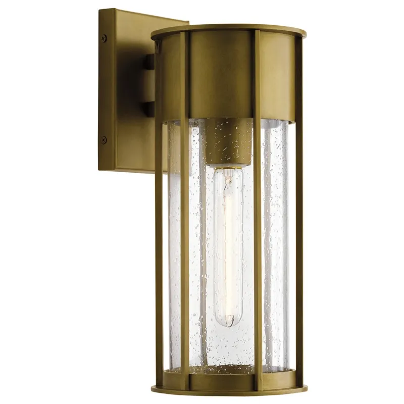 Oferta czasowa Kinkiet zewnętrzny mosiężny ze szkłem KL-CAMILLO-M-PNBR z serii CAMILLO - Elstead Lighting