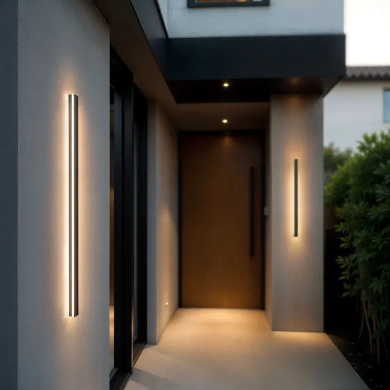 Hit sprzedaży Zewnętrzny kinkiet elewacyjny LED 100cm 18W 4000K czarny IP54 1321 - Decorativi