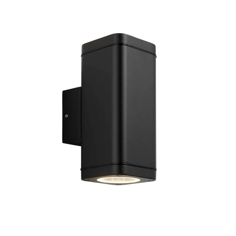 Dostępne od ręki Kinkiet zewnętrzny czarny metalowy 2-punktowy 96911 z serii MILTON - Endon Lighting