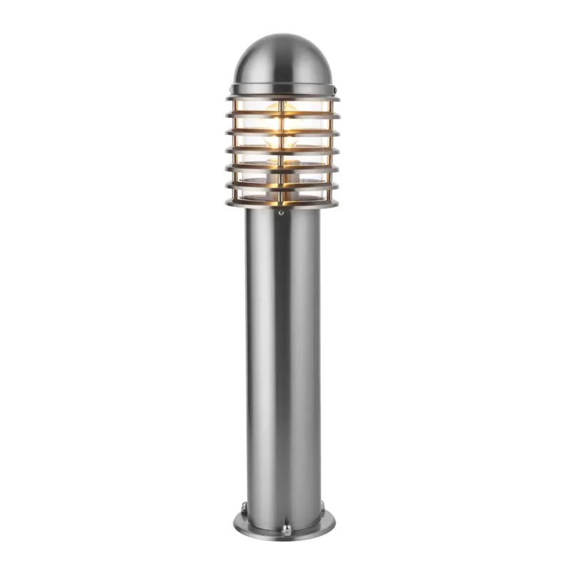 Bestseller Lampa stojąca zewnętrzna metalowa srebrna 65cm YG-6002-SS z serii LOUVRE - Endon Lighting