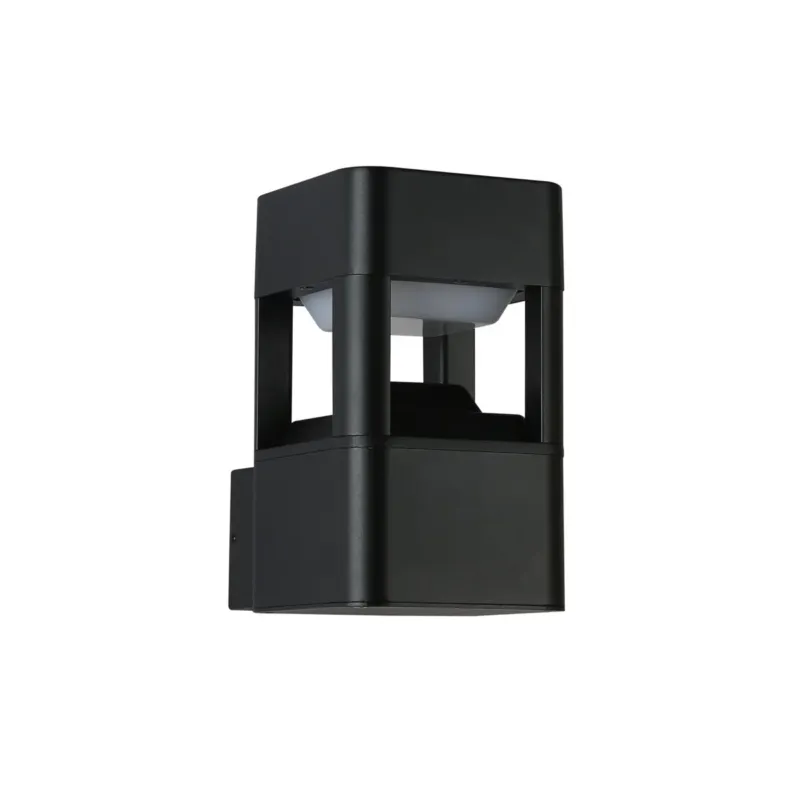 Kinkiet zewnętrzny aluminiowy czarny kwadratowy OWL-22982-BK z serii NUTRI - Lampy Italux Wyprzedaż