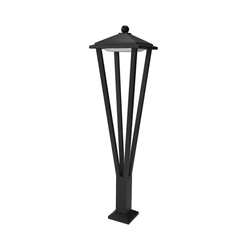 Słupek ogrodowy aluminiowy czarny 80cm OFL-22474-L-BK z serii Bons - Lampy Italux Rabat