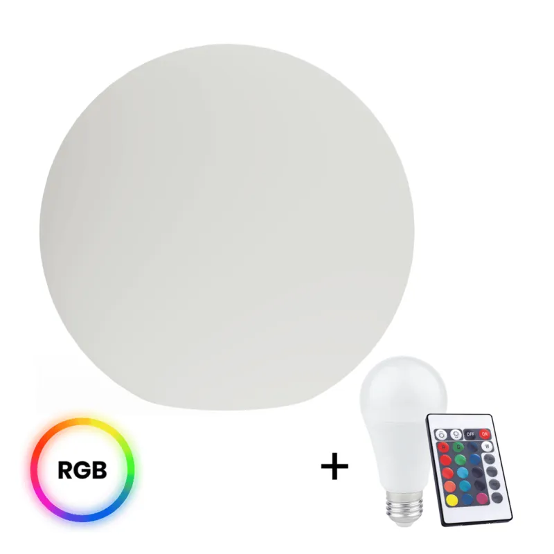 Kula ogrodowa biała + RGB 10W LED + PILOT EKO1367 60cm - Milagro Zamów teraz