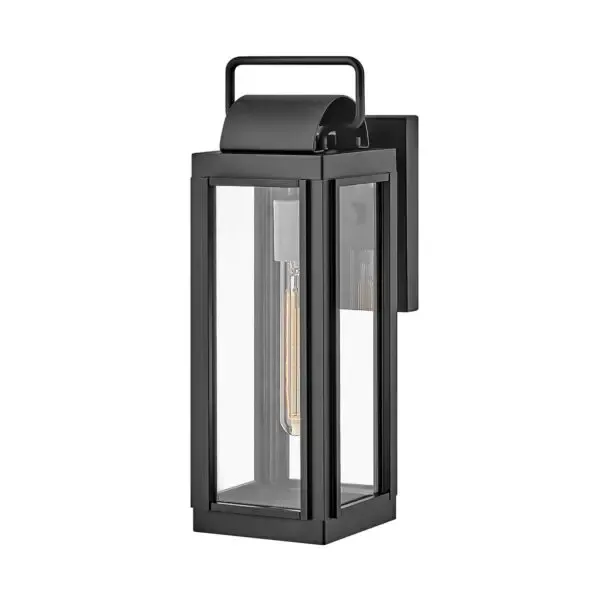 Oferta limitowana Kinkiet zewnętrzny czarny metalowy latarnia HK-SAG-HARBOR-S-BK z serii Sag Harbor - Elstead Lighting