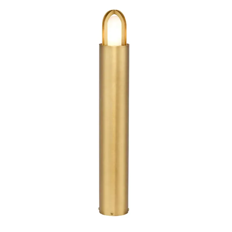 Hit sprzedaży Słupek ogrodowy metalowy mosiężny 70cm PAIGNTON-B-BRASS z serii PAIGNTON - Elstead Lighting