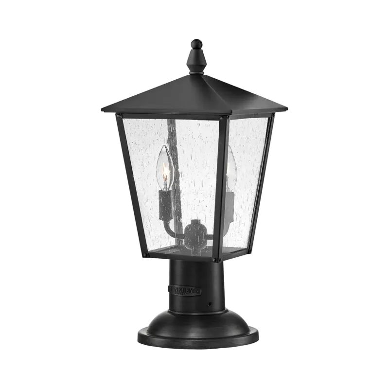 Obniżka ceny Lampa cokołowa czarna metalowa 2-punktowa HK-HUNTERSFIELD3-M-BK z serii HUNTERSFIELD - Elstead Lighting