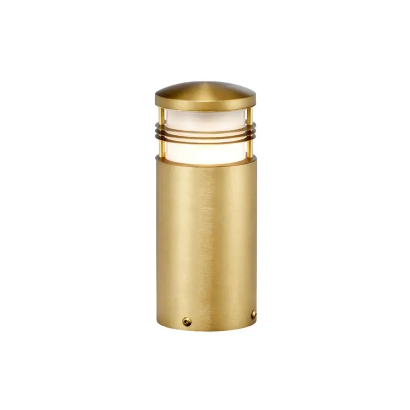 Słupek ogrodowy mosiężny szczotkowany 25cm NEWBRIGHTON-MB-BRASS z serii NEWBRIGHTON - Elstead Lighting Hit sprzedaży