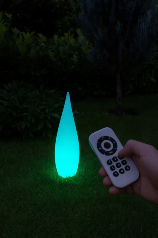 Lampa zewnętrzna przenośna na pilota RGBW + ściemniacz IP44 ładowana USB PALMAS R45101101 - RL Oferta czasowa