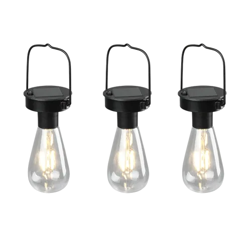 Szybka dostawa Lampy ogrodowe trzy żarówki solarne do powieszenia 3000K 3x1W CAMPUS R35146132 - RL