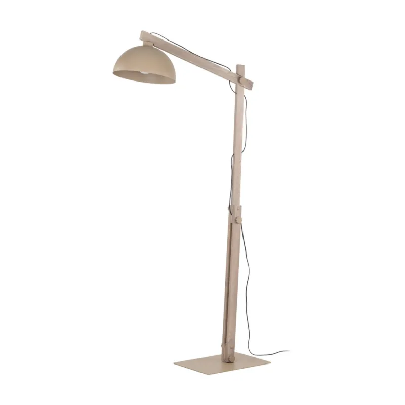 Lampa podłogowa skandynawska Oslo Sabia 180cm beżowy / drewno TK Lighting Bezpieczne zakupy