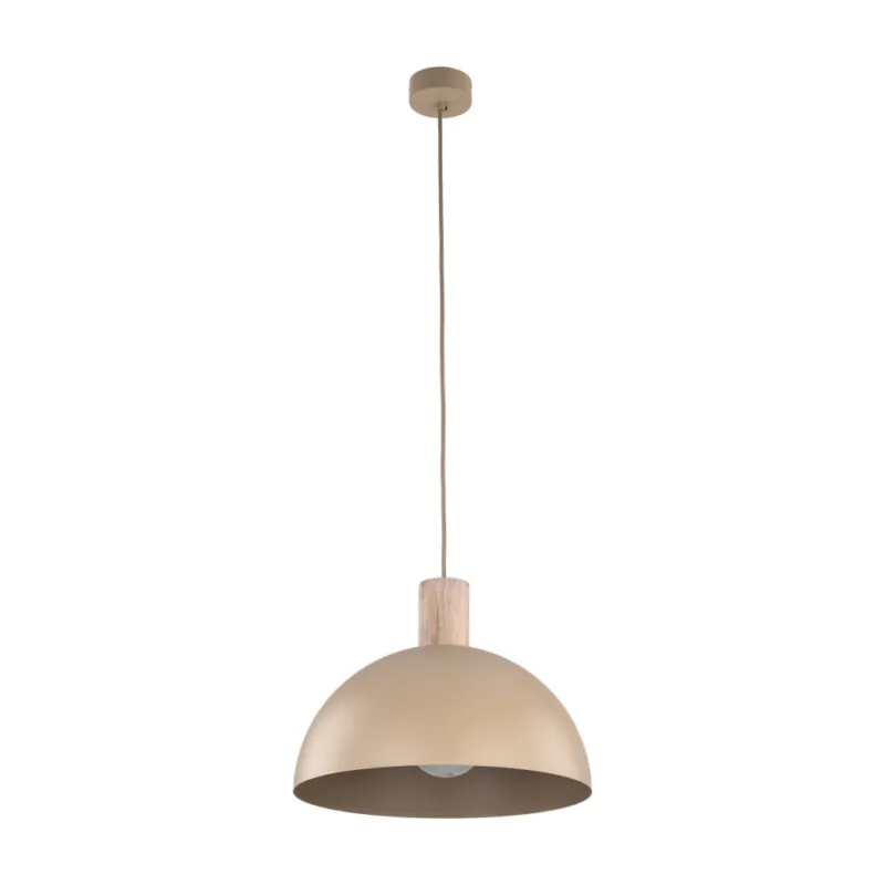 Lampa wisząca skandynawska Oslo Sabia 33,5cm beżowy / drewno TK Lighting Wyprzedaż