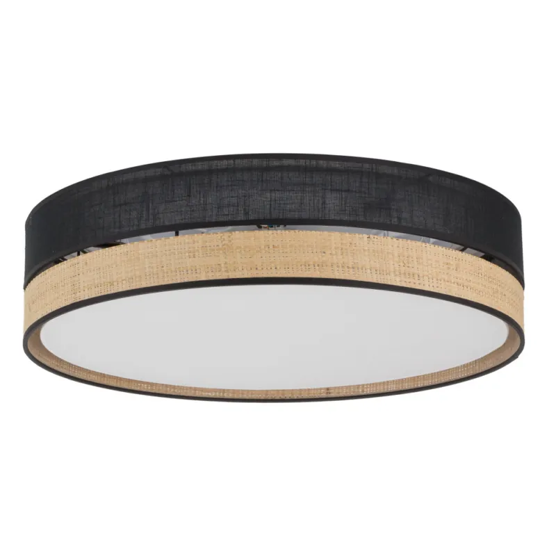 Plafon boho Paglia New 45cm czarny / plecionka TK Lighting Kup online