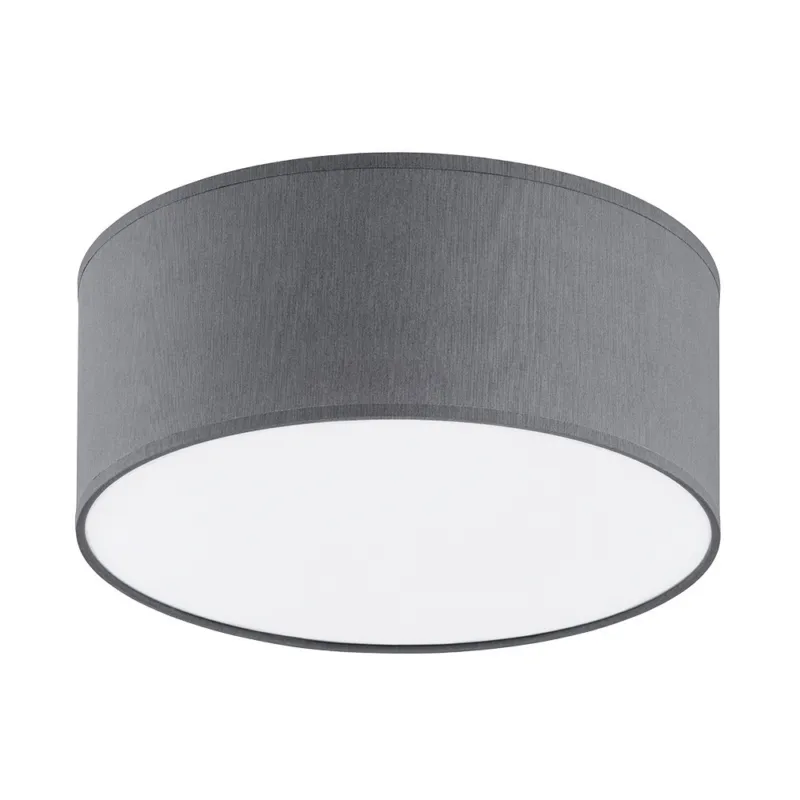 Wysoka jakość Plafon okrągły z abażurem Rondo 50cm szary TK Lighting