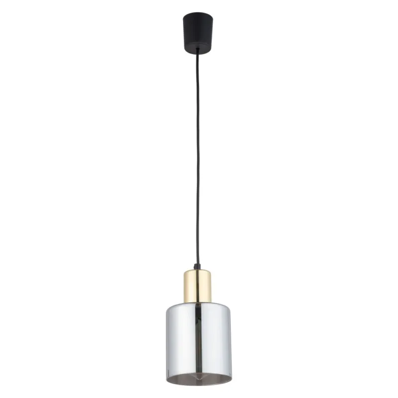 Wybór klientów Lampa szklana wisząca Sierra 12cm grafit lustrzany / złoty TK Lighting