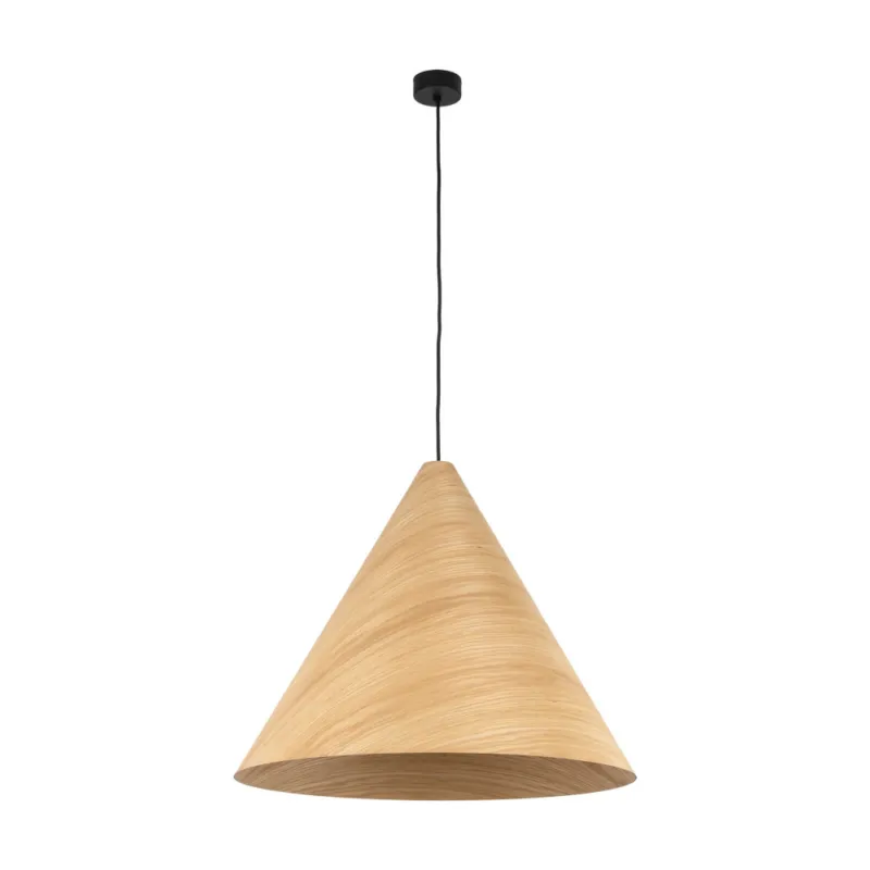 Lampa wisząca drewniana stożek Solis 61cm dąb jasny TK Lighting Dodaj do koszyka