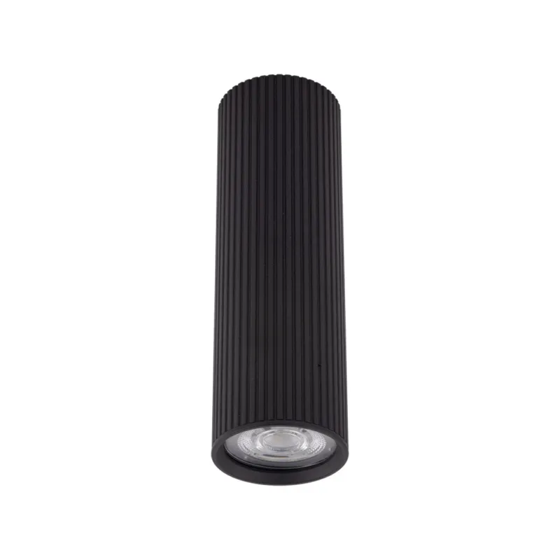 Ostatnia szansa Lampa spot tuba ryflowana Tune 5,5cm H17cm czarna TK Lighting