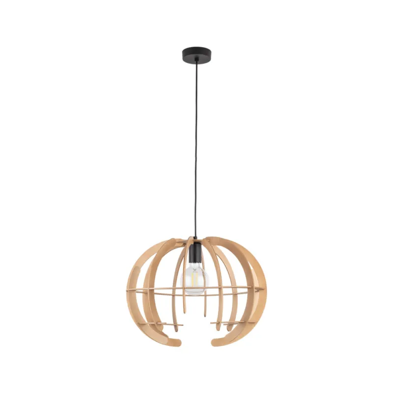Ograniczona ilość Lampa ze sklejki wisząca kula Venus 43cm TK Lighting