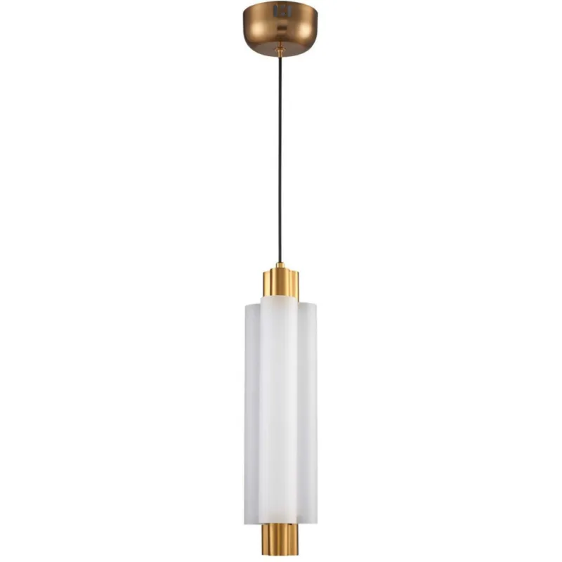Łatwy zwrot Lampa wisząca szklana glamour Osmo LED 38cm biało-złota Step Into Design