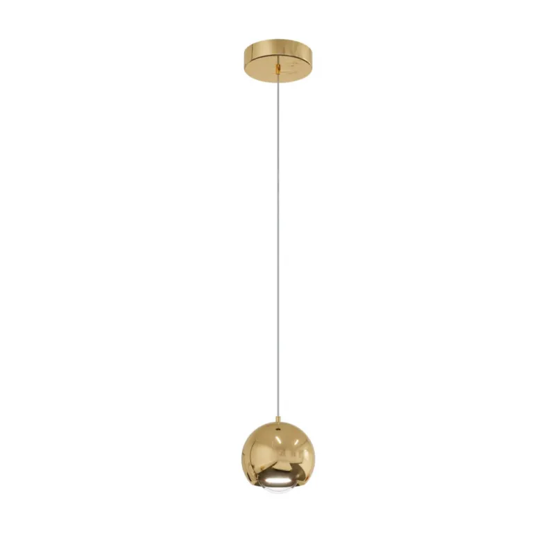 Lampa wisząca kula Aurenia LED 12cm złoty polerowany Yaskr Bestseller