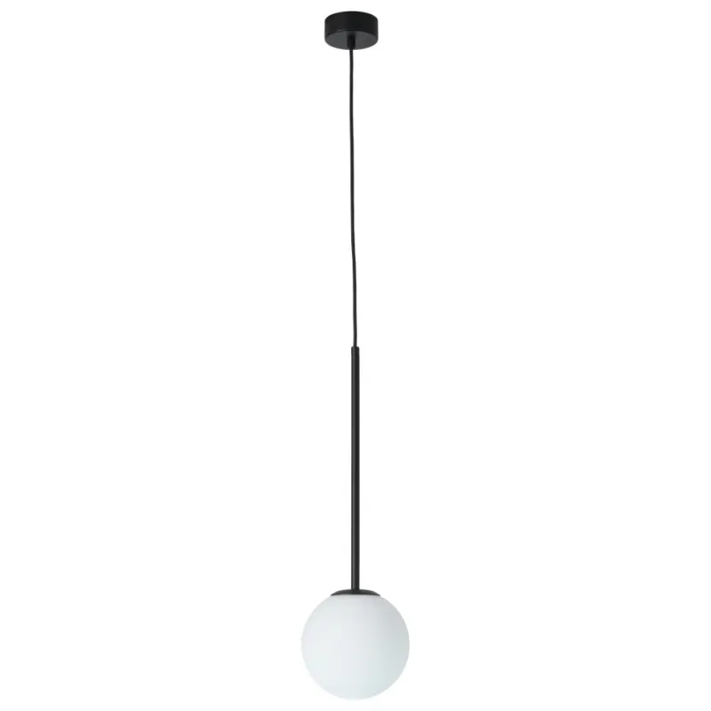 Lampa wisząca szklana kula Bolti 15cm biały / czarny Yaskr Cena promocyjna