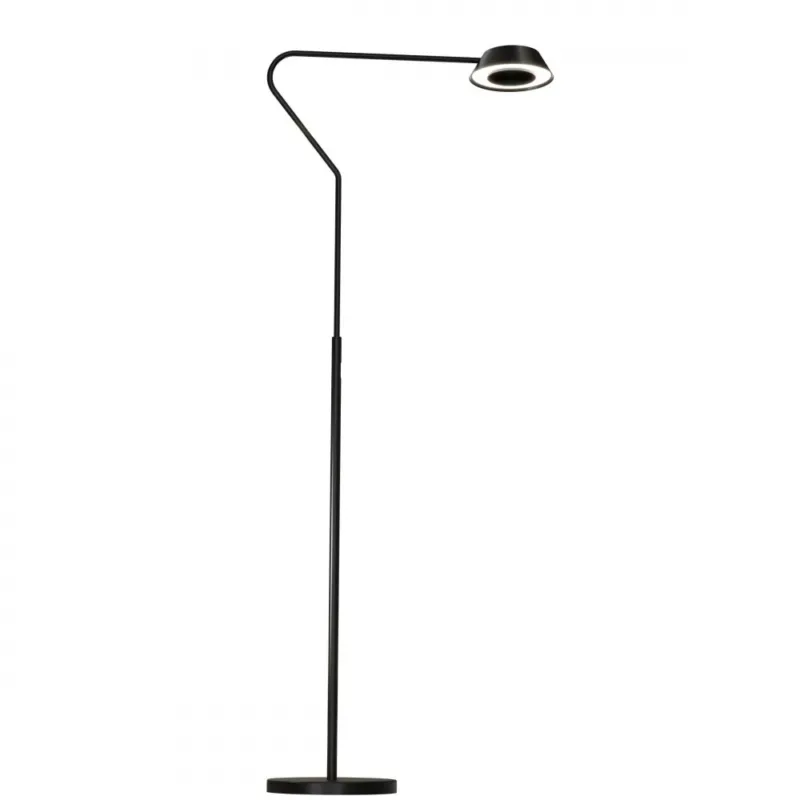 Najlepsza cena Lampa podłogowa ściemniana Garta LED anodyzowany szczotkowany czarny / czarny Yaskr