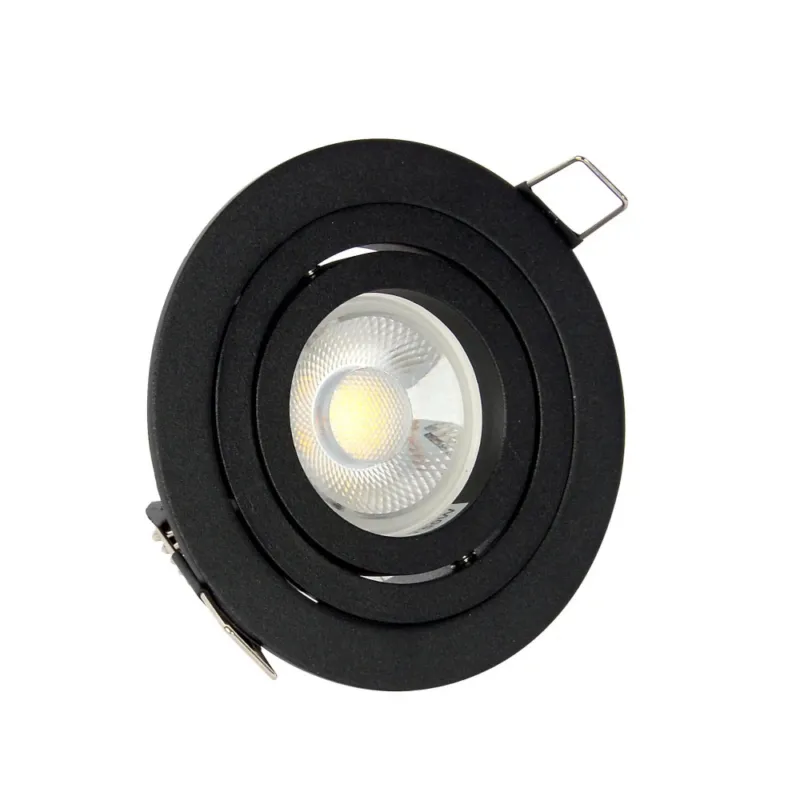 Okazja Lampa wpustowa / podtynkowa / oczko Halo 9,cm czarna Yaskr