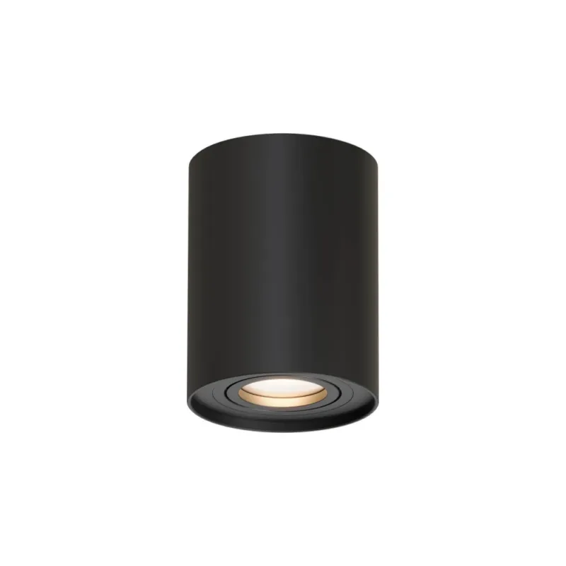 Super okazja Lampa spot tuba natynkowa Leila 9,5cm H12,5cm czarna Yaskr