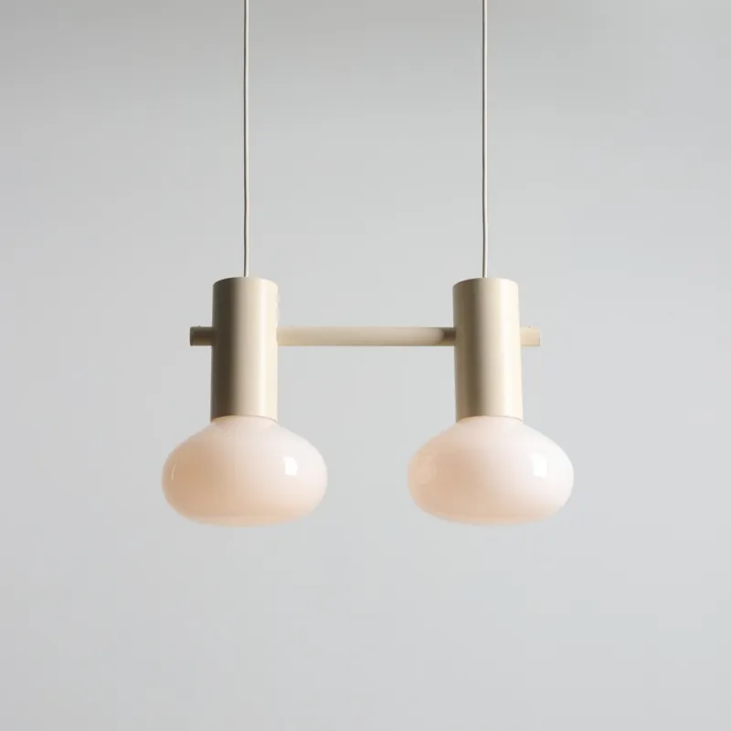 Lampa wisząca szklana Flo Cream II 46cm opal / kremowy Aldex Ostatnie sztuki