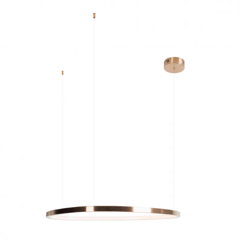 Lampa wisząca ring ściemniana Cayenne LED 80cm miedź szczotkowana / różowe złoto MaxLight Zamów dziś