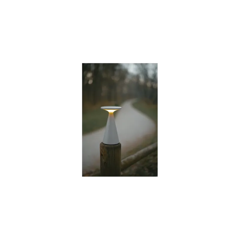 Hit sprzedaży Lampa zewnętrzna stołowa Funghi LED 2700K szara MaxLight