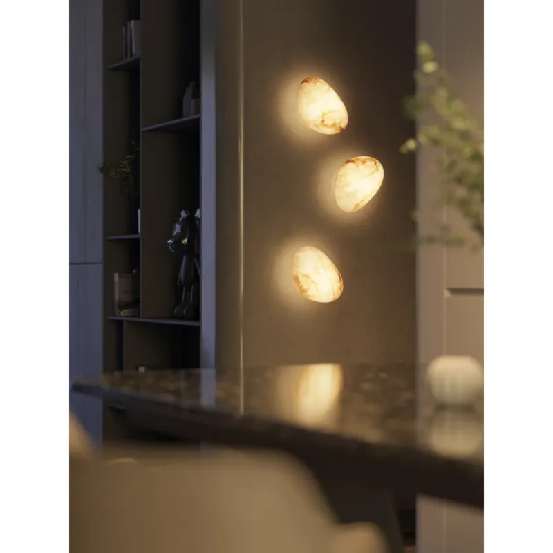Sprawdź teraz Kinkiet dekoracyjny kamienny Nuvia LED 3000K 25cm MaxLight
