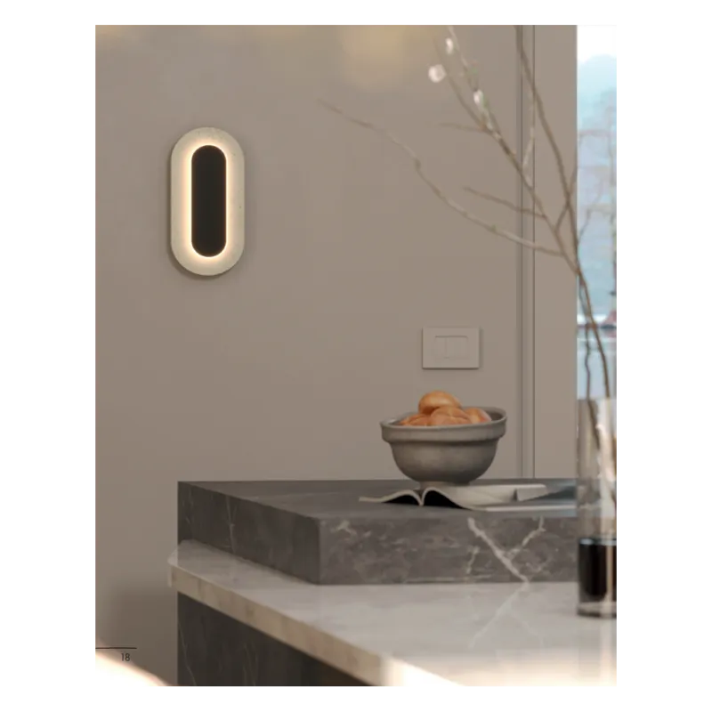 Obniżka ceny Kinkiet owalny z trawertynu Travertino LED 3000K 30x15cm MaxLight