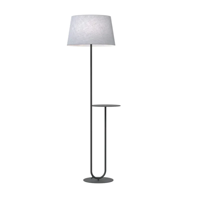 Lampa podłogowa z abażurem i stolikiem Hotel szary / czarny Emibig Zamów teraz