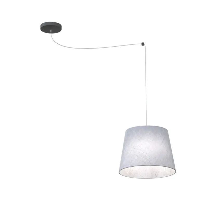 Szybka wysyłka Lampa wisząca pająk z abażurem Ascot 38cm szara Emibig