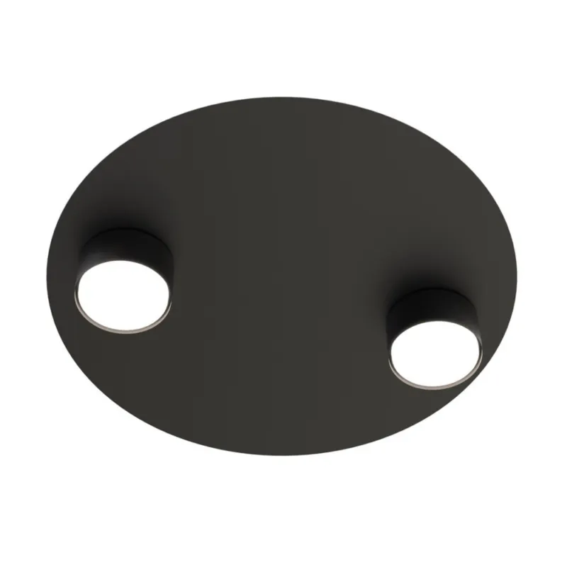 Plafon 2 punktowy modern Bolx 40cm czarny Emibig Obniżka ceny