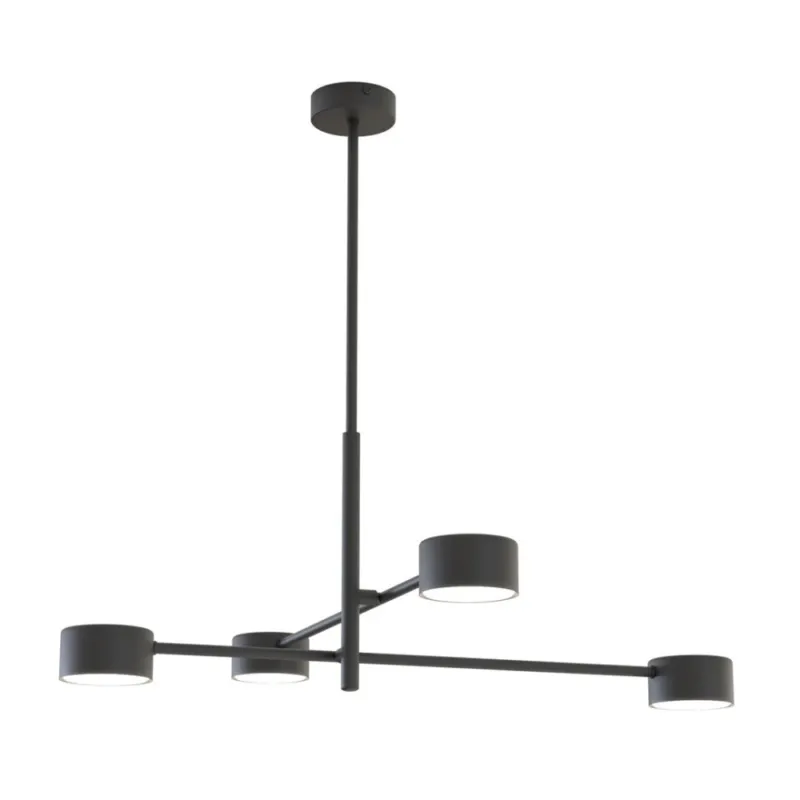 Okazja Lampa sufitowa 4 punktowa Natsu IV 64cm czarna Emibig