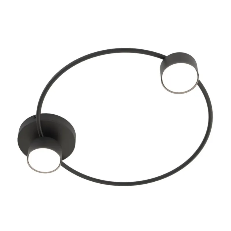 Plafon ring 2 punktowy Lucio 48cm czarny Emibig Cena promocyjna