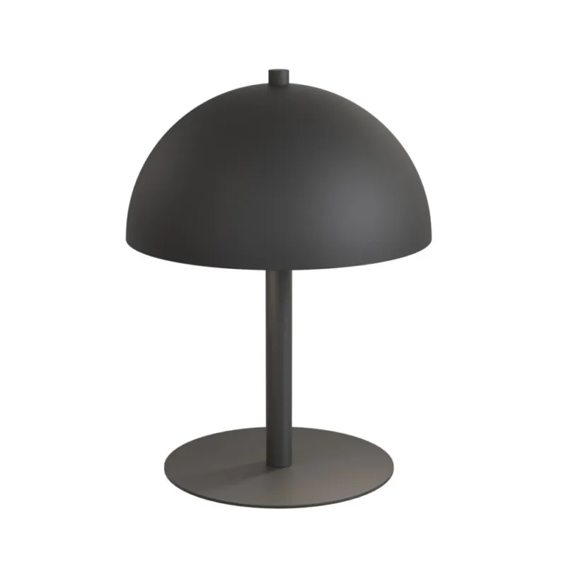 Cena promocyjna Lampa stołowa grzybek Mogu 18cm H24cm czarna Emibig