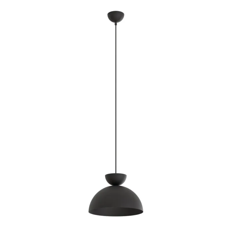 Nie przegap Lampa wisząca metalowa Lunaro 30cm czarna Emibig