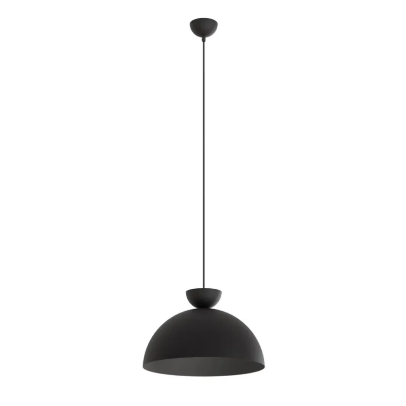 Lampa wisząca metalowa Lunaro 40cm czarna Emibig Super okazja