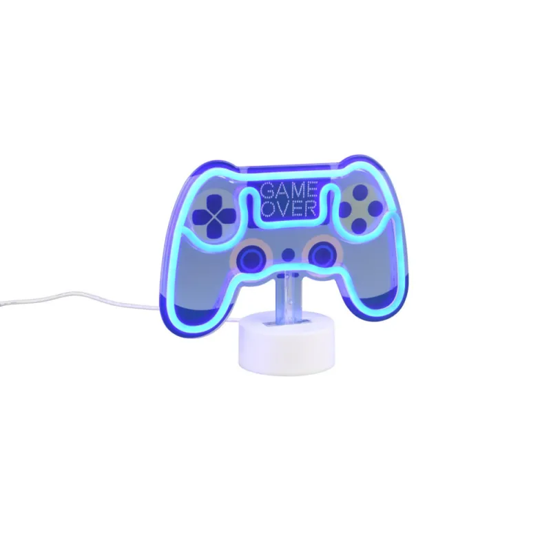 Lampa dla dzieci w kształcie pada Control LED niebieska Reality Wybór klientów