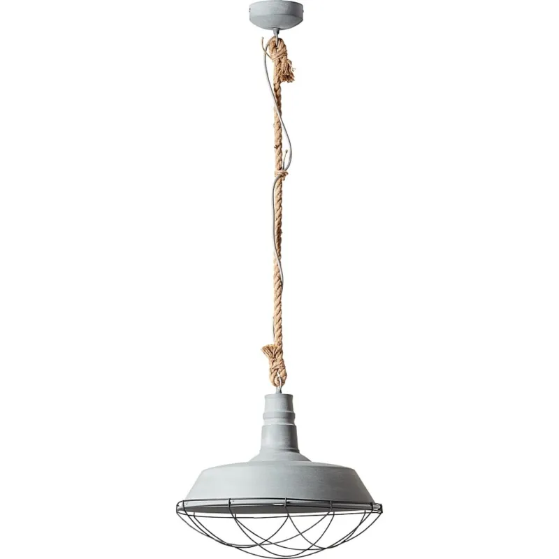 Lampa wisząca industrialna Rope 47 Betonowa Szara Brilliant Kup teraz