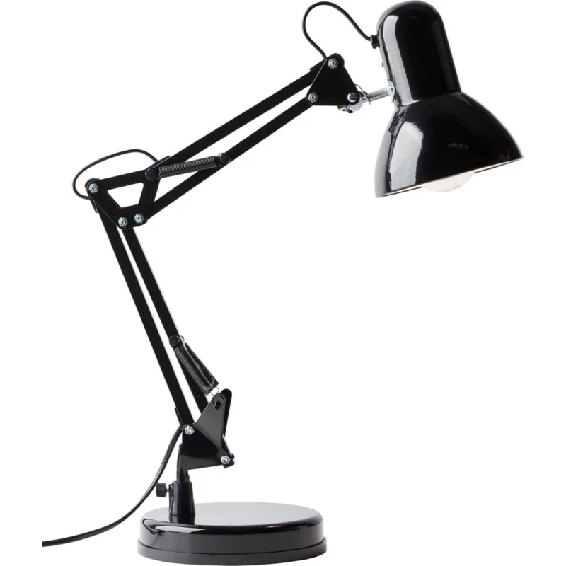 Tani Lampa biurkowa loft Henry Czarna Brilliant