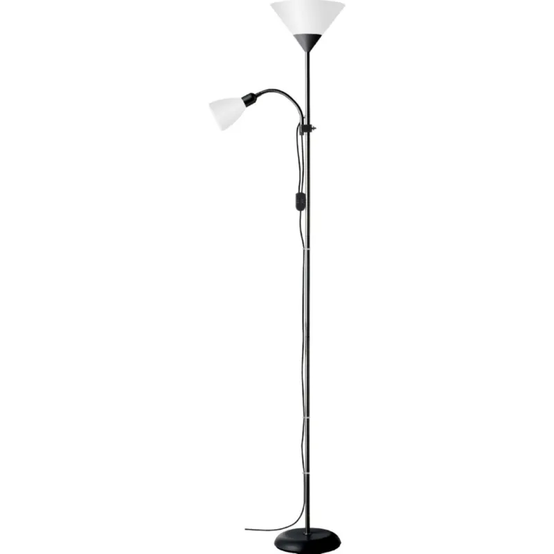 Dostępne od ręki Lampa podłogowa antyczna Spari Czarna/Biała Brilliant