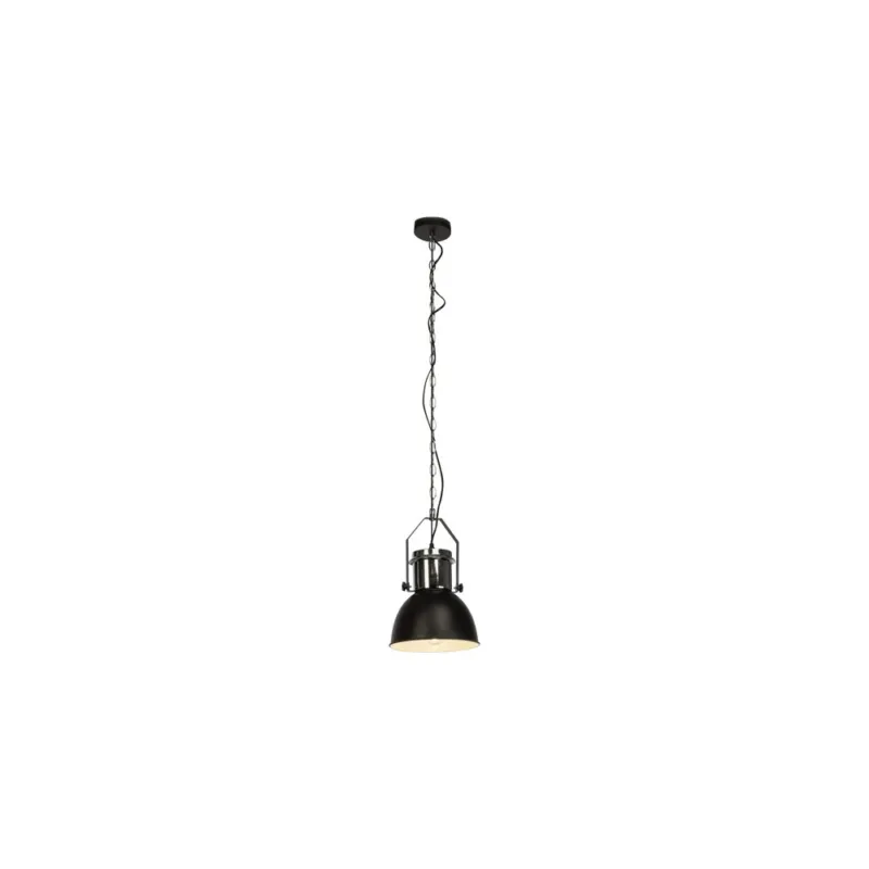 Darmowy zwrot Lampa wisząca industrialna Salford 23 Czarna/Chrom Brilliant
