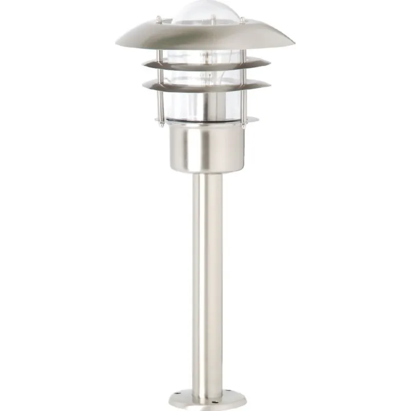 Lampa zewnętrzna stojąca Terrence Stalowa Brilliant Szybka wysyłka