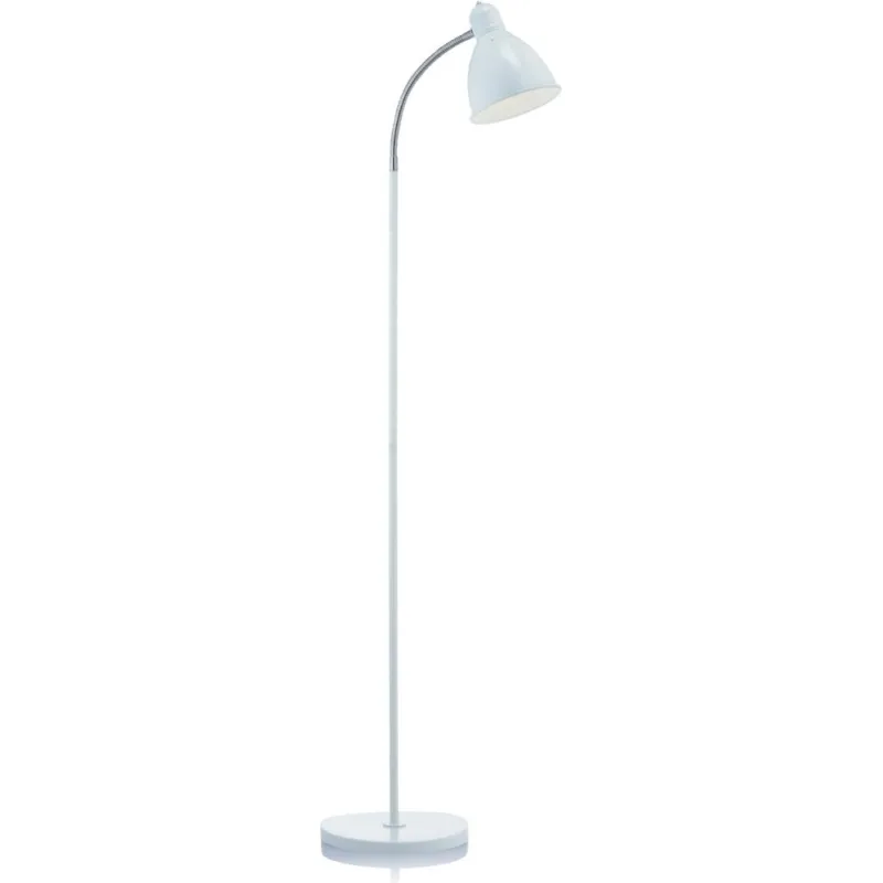 Premium Lampa podłogowa regulowana Nitta Biała Markslojd