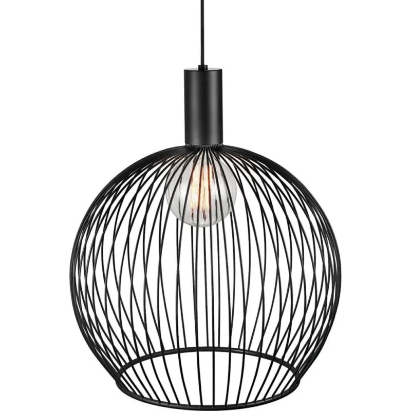 Lampa wisząca druciana kula Aver 50 Czarna Dftp Wysoka jakość